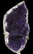 Amethyst Geode On Metal Stand - Great Sparkle #50980-1